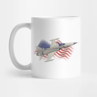 Patriotic F-5 Light Fighter Aircraft Mug